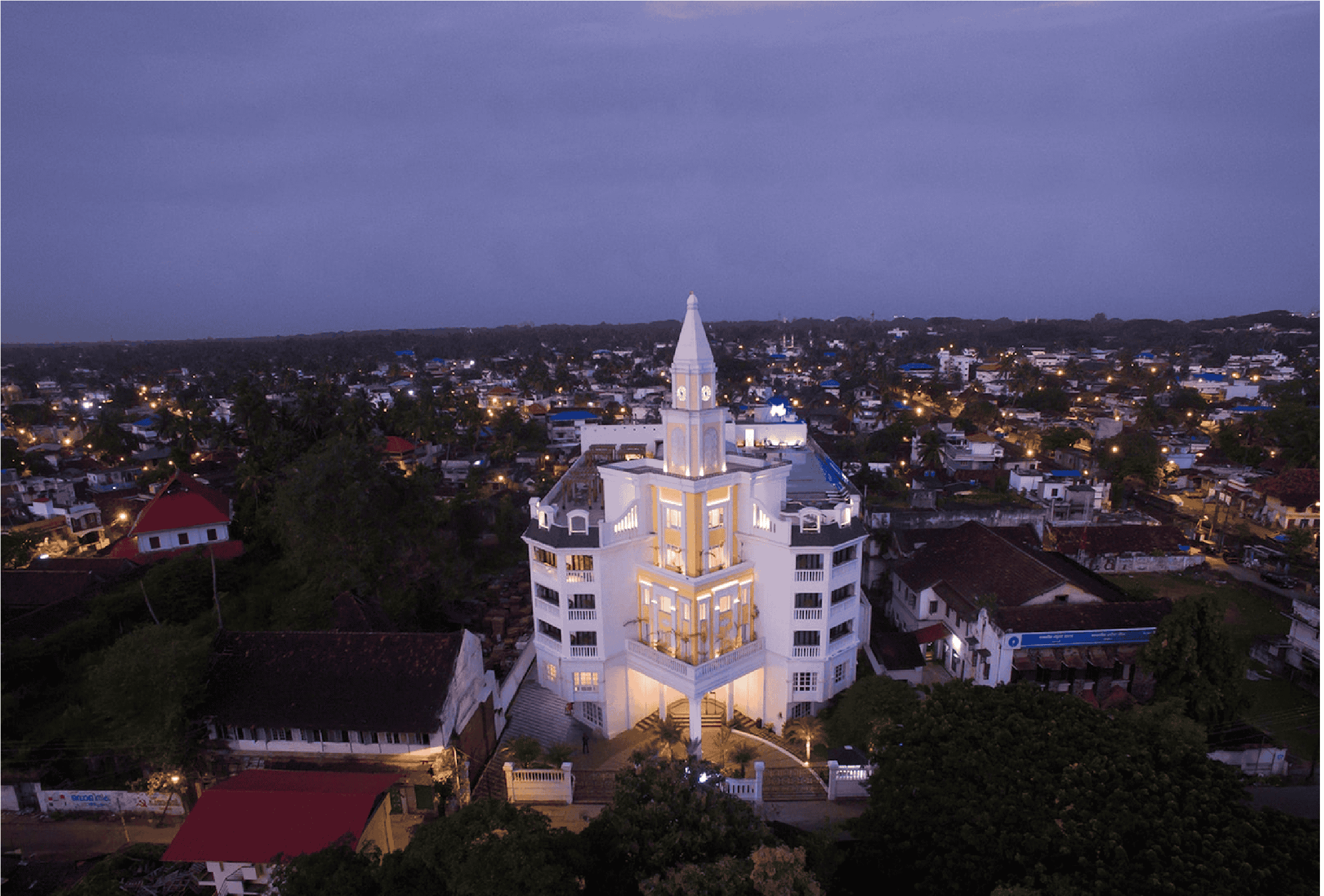 Aerial view of the resort