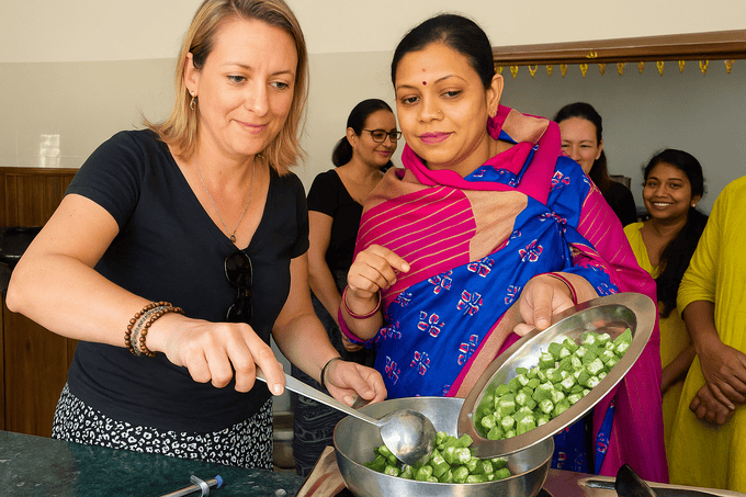 Join a 2-hour cooking session and savor flavors straight from home