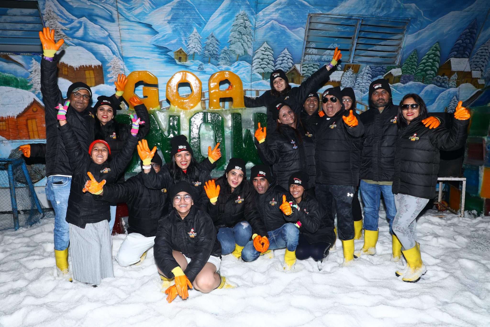 Feel the chill at -5°C and make unforgettable snow angels