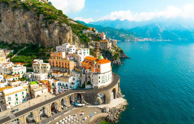 Amazing view of the Salerno City