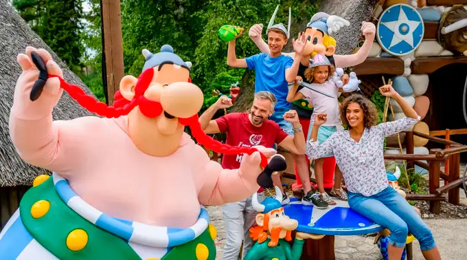 Go on a Gaulish adventure at Parc Astérix, where fun and thrills await