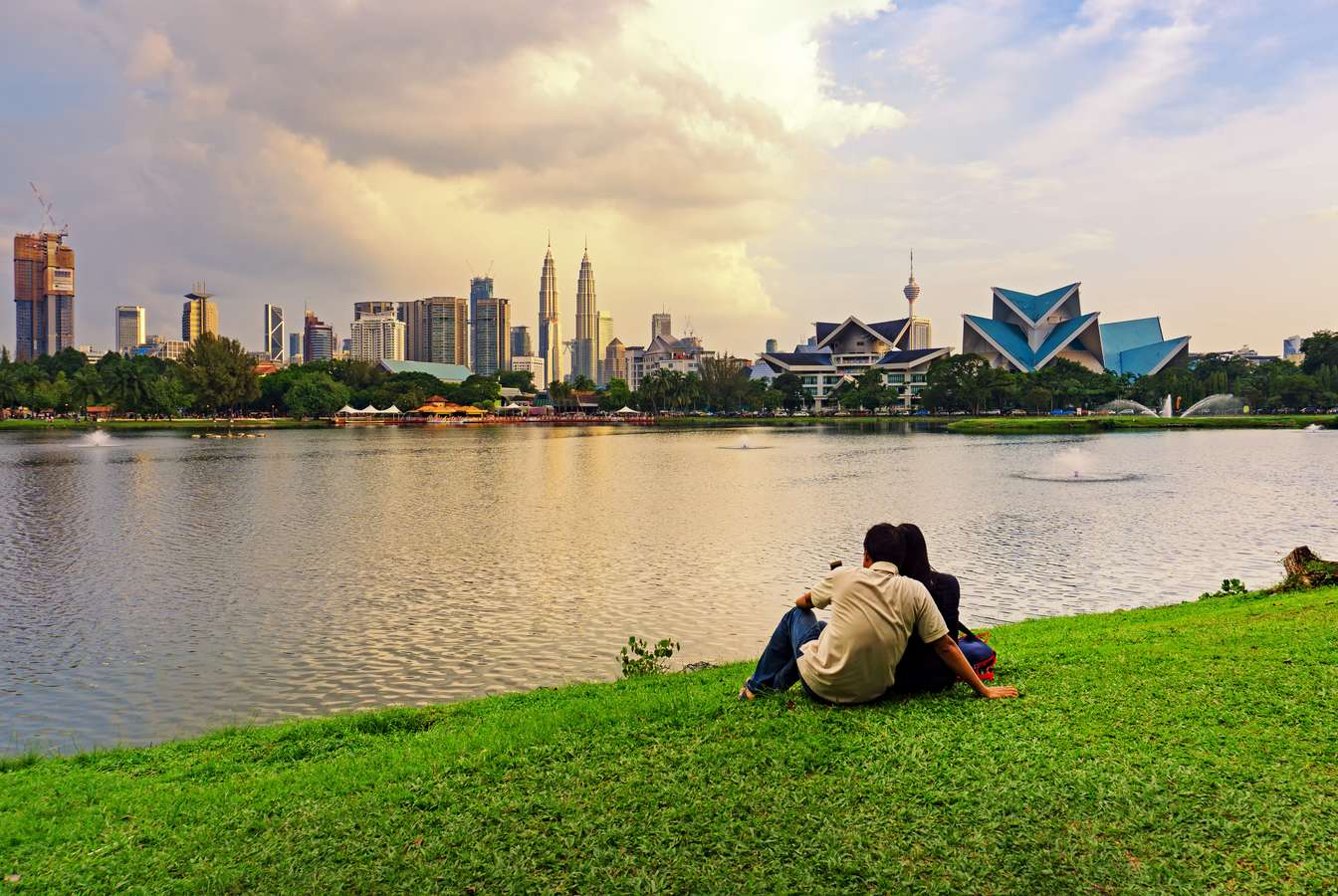 Couple enjoying the beauty of Malaysia