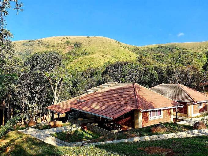 Aerial view of the homestay