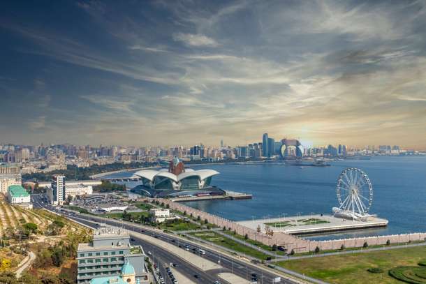 Aerial View of Baku