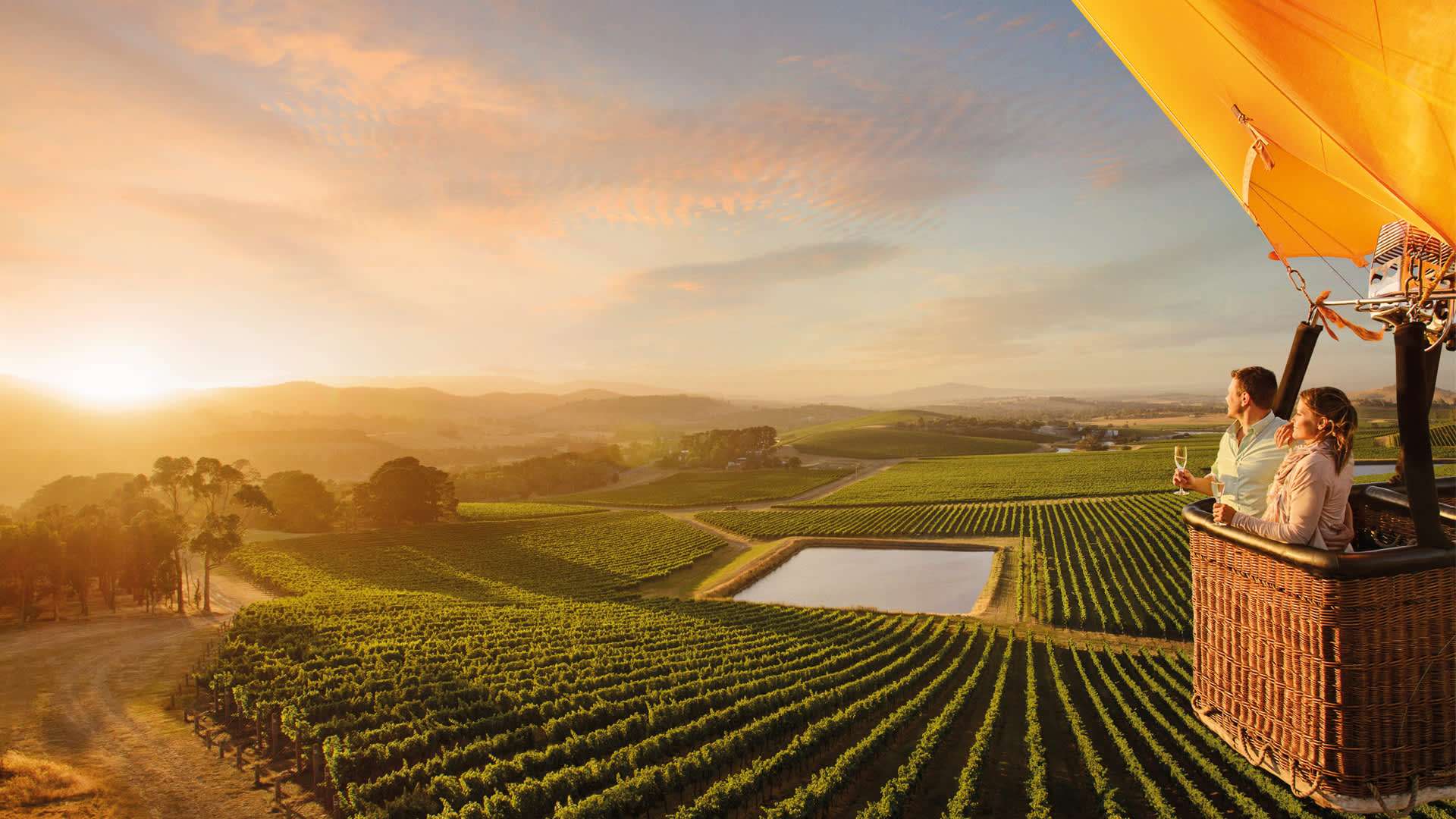 Hot Air Balloon Ride In Yarra Valley Image