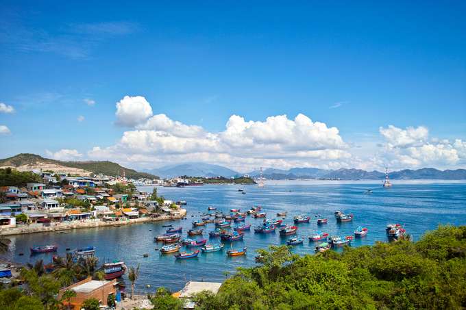 Aerial view of Nha Trang Island