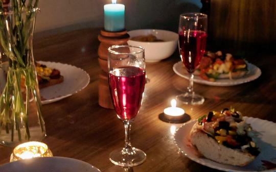 Candle Light Dinner In Pondicherry Image