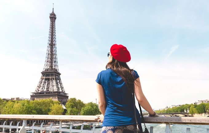 Marvel at the iconic Eiffel Tower