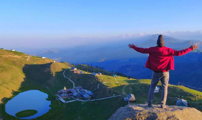 Cover scenic elevations in a thrilling 2-day, 1-night trekking experience to Prashar Lake