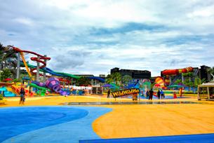 View of the Wild Wild Wet Water Park in Singapore