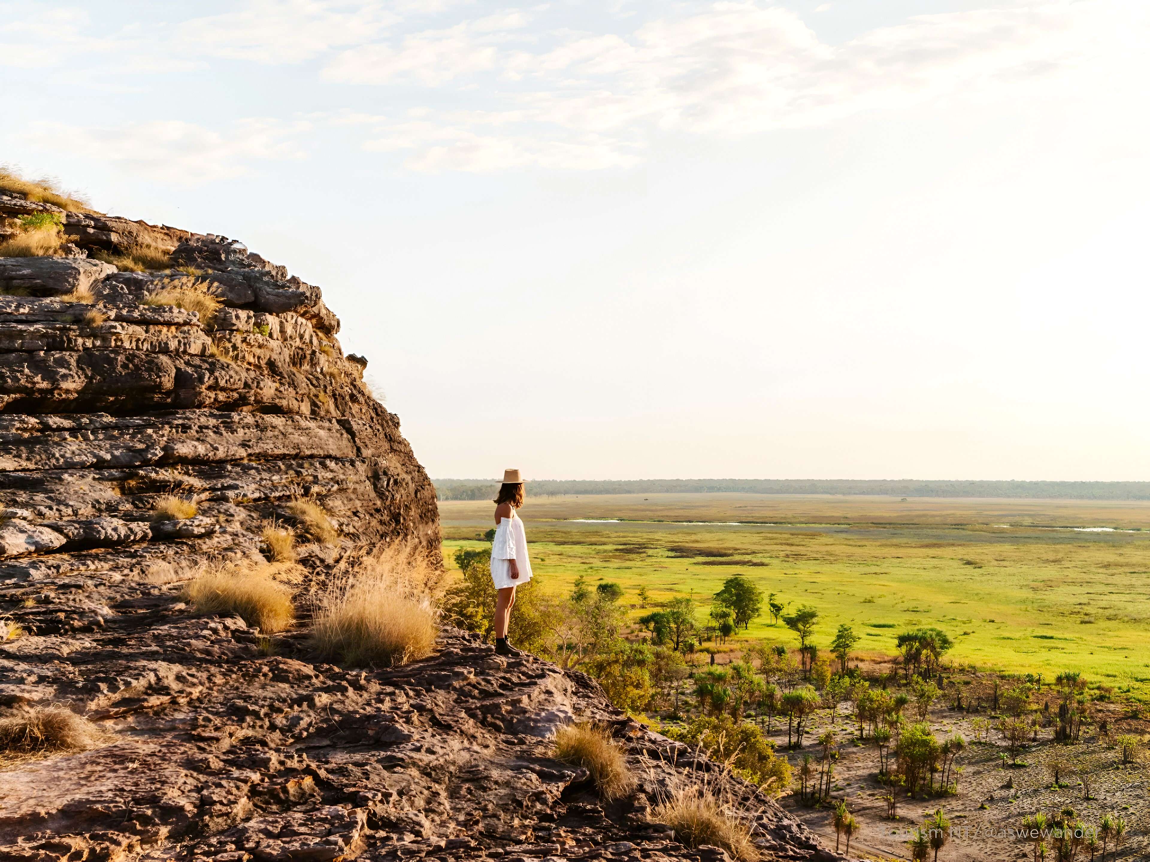Marvel at the stunning views form the Ubirr Rock Formation