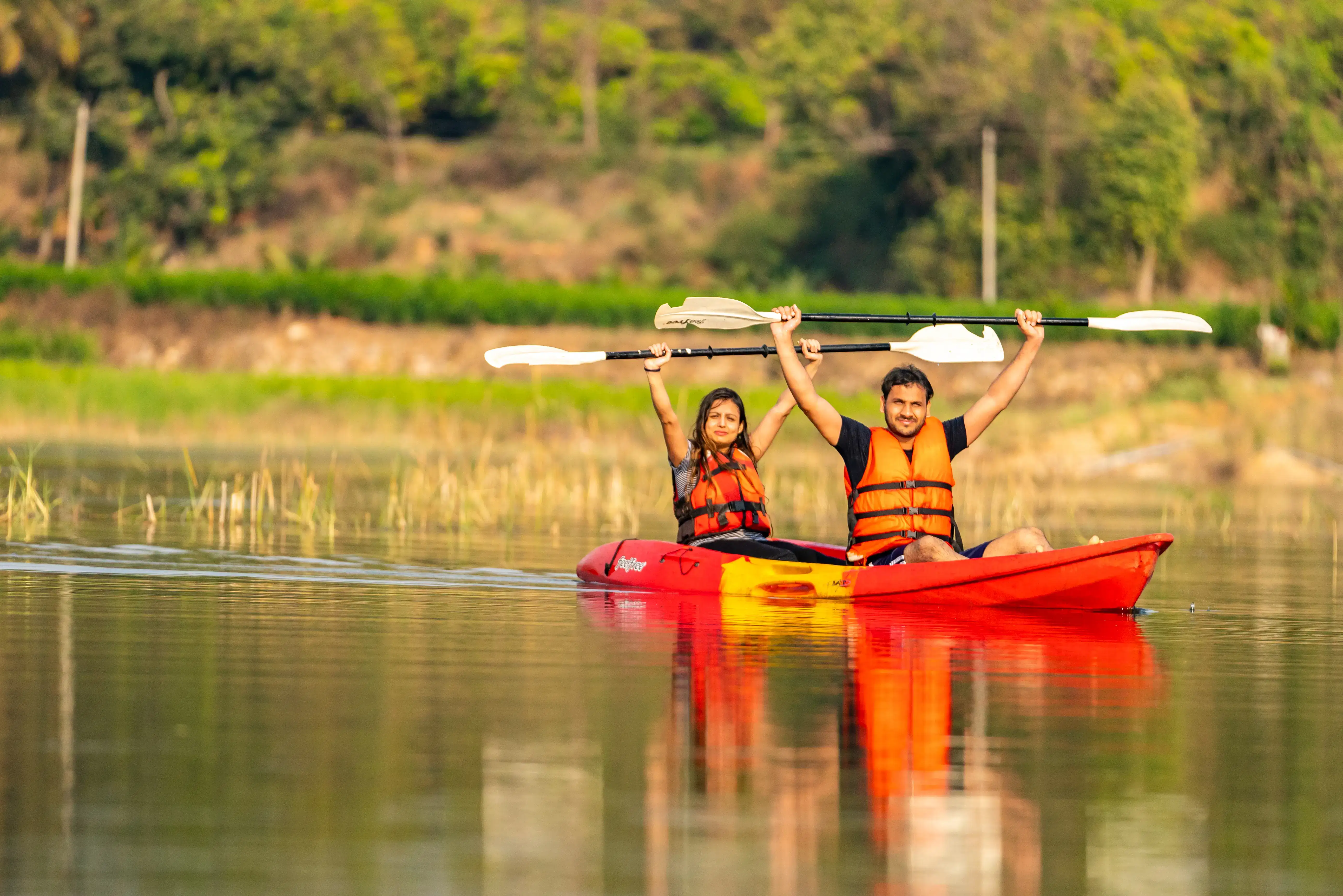 Navigate tranquil waters, experiencing pure bliss with every stroke