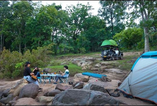 Camping At Pachmarhi Image