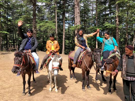 Horse Riding In Shimla Image