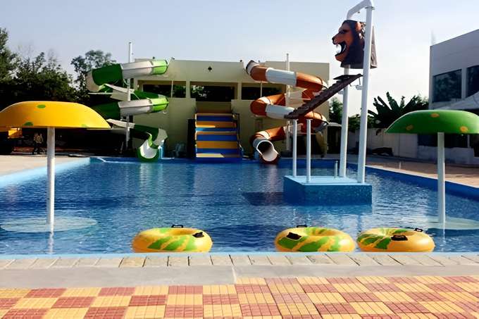 Relax by the poolside between rides and activities