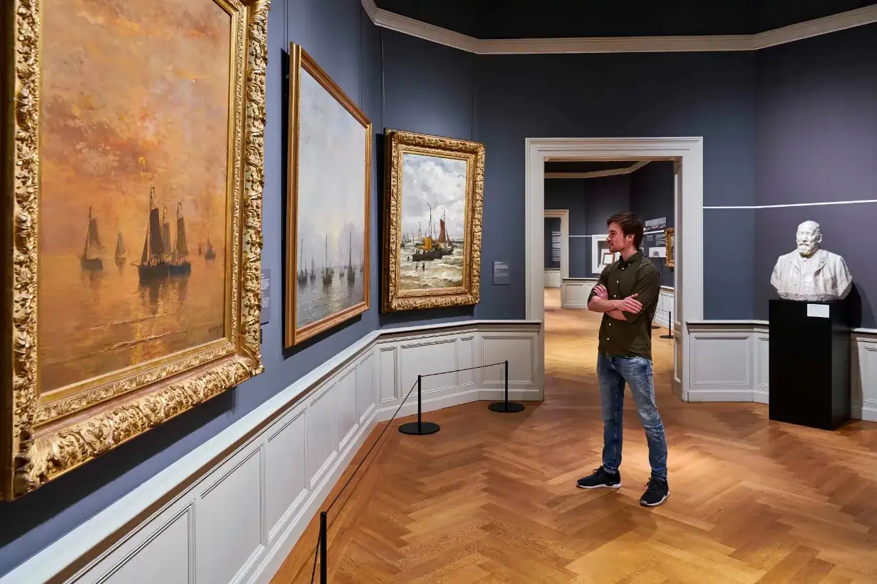 Admire the numerous classic paintings at Panorama Mesdag