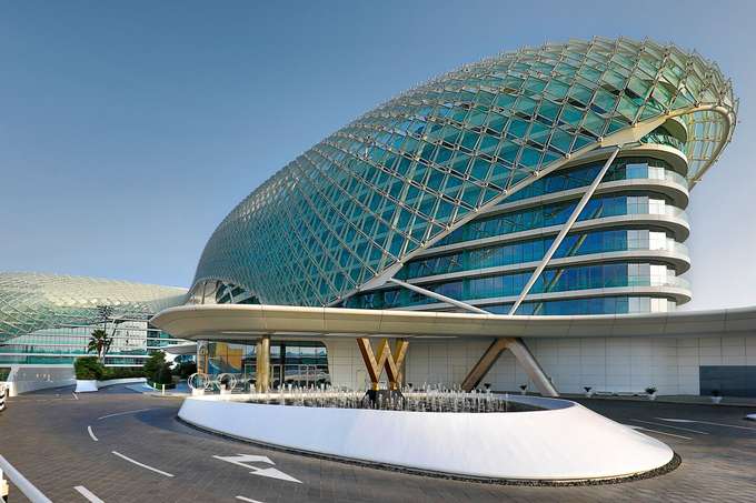 A magnificent structure of W Yas Island Abu Dhabi