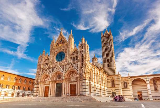 The Italy's most important Roman-Gothic building,the Cathedral of Siena