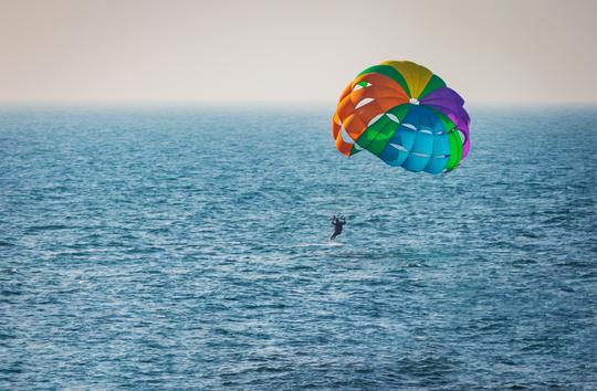 Parasailing at Vagator Beach Image