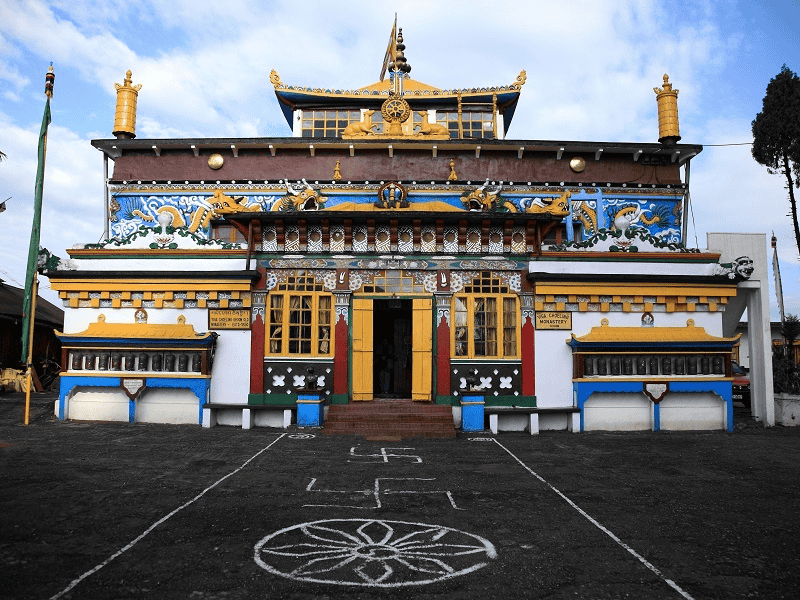 The colorful Ghoom Monastery of Darjeeling