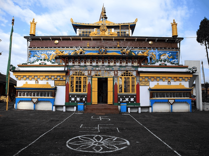 The colorful Ghoom Monastery of Darjeeling 