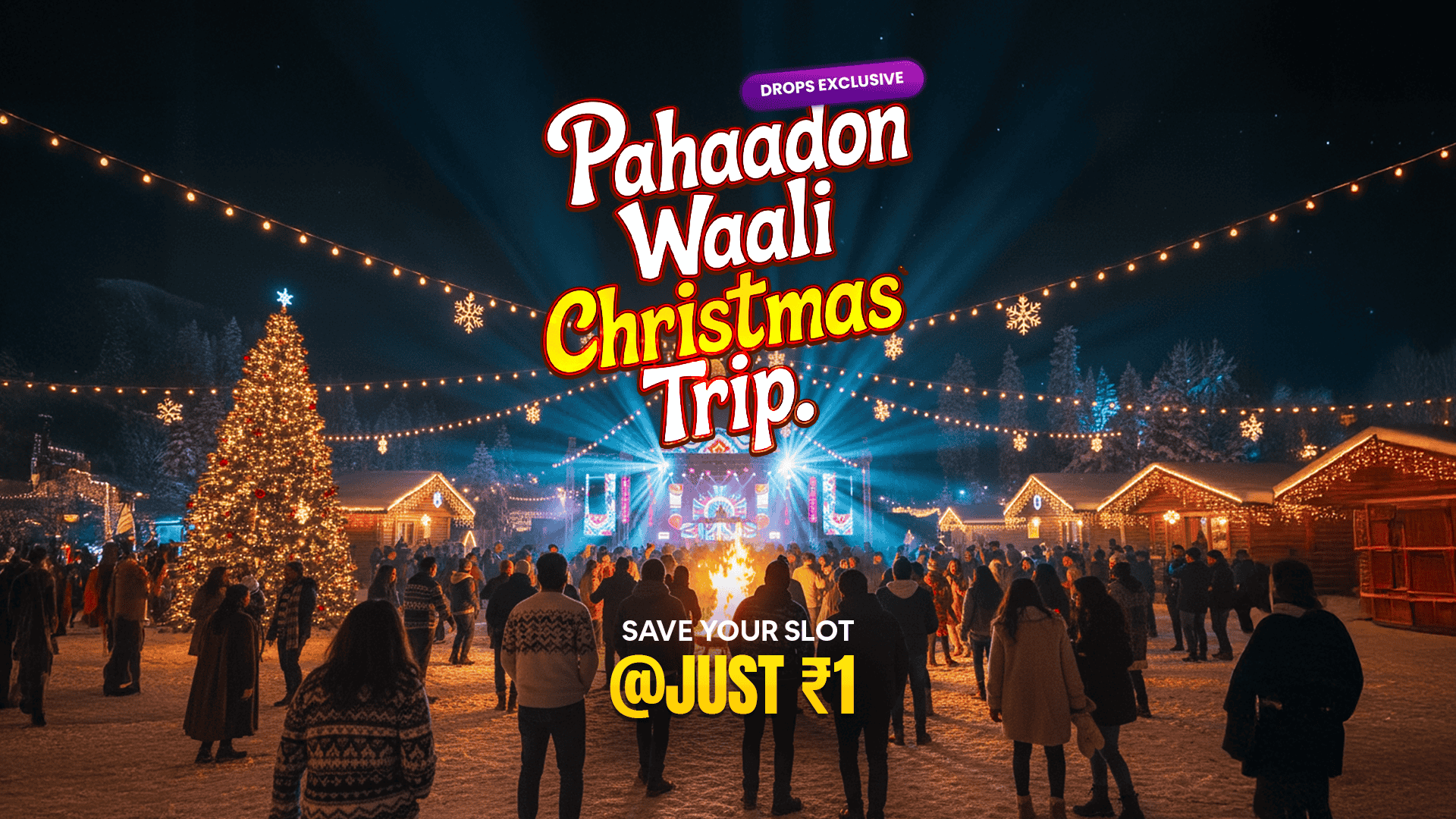 Manali Christmas Festive Trip 2025 | 2-Night Echoland Winter Odyssey Access