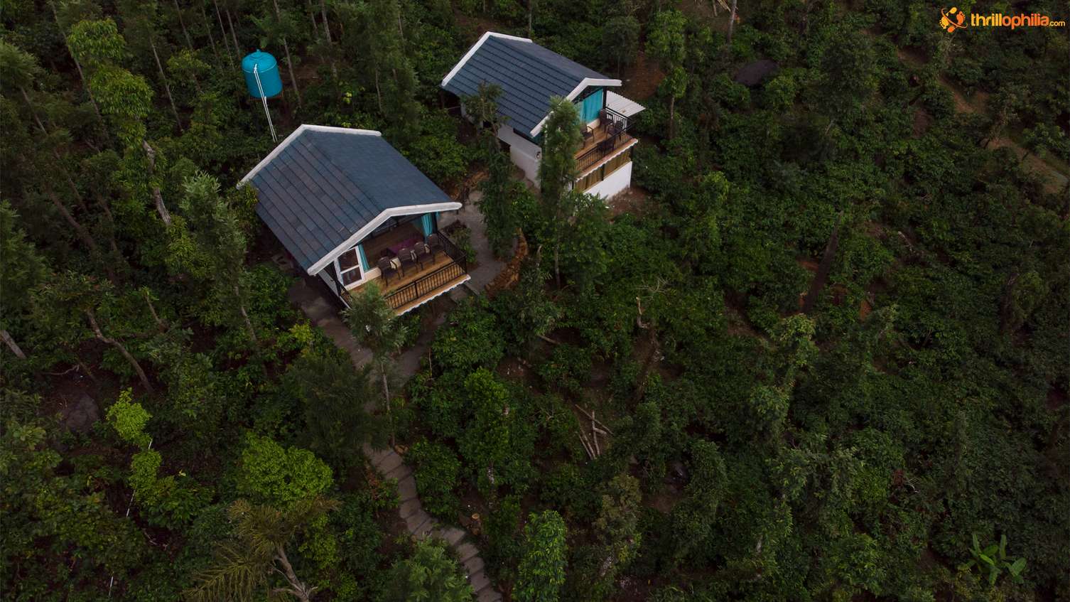 Aerial View amidst Lush Greenery