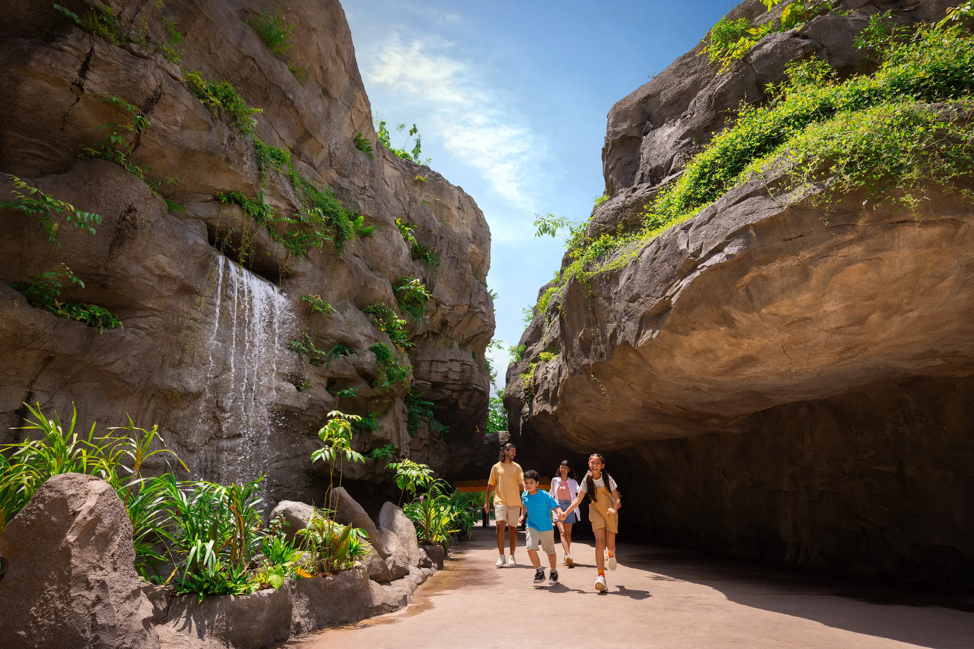 Visit Rainforest Wild ASIA and walk through rainforest zones inside the park with viewing paths