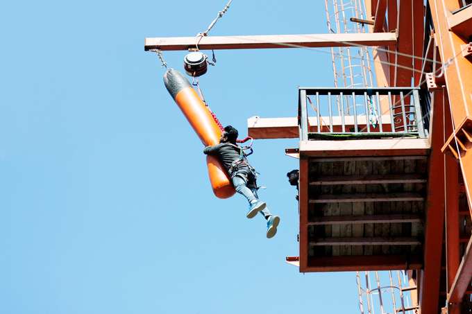 Bag Jump in Rishikesh