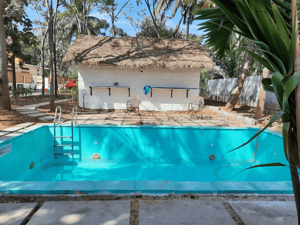 A Serene Farm-Side Getaway With Pool In Kanakapura