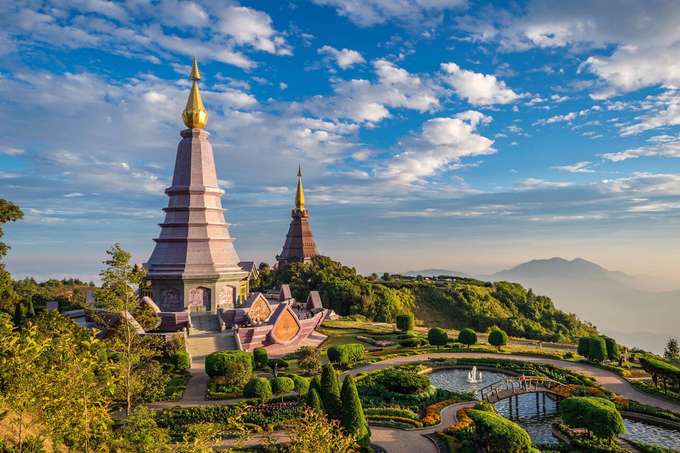 Sunset at Doi Inthanon, Chiang mai, Thailand