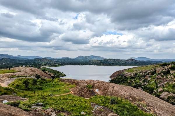 Explore the serene Mandaragiri Hills, known for its lush greenery and tranquil atmosphere