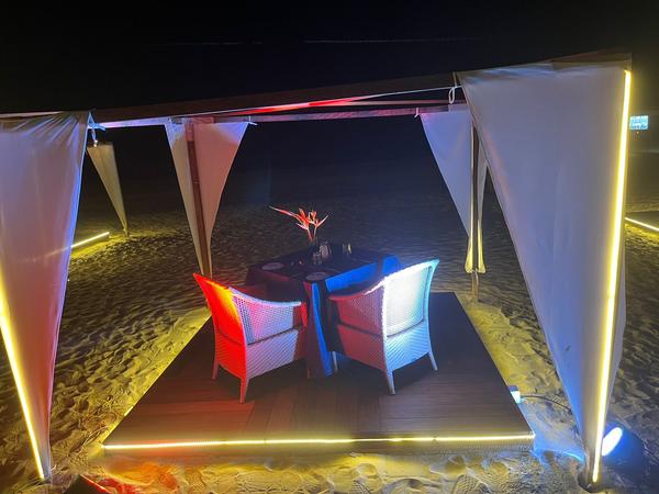Book Candle Light Dinner on Mobor Beach, Goa, and enjoy 2.5 hours of beachfront bliss