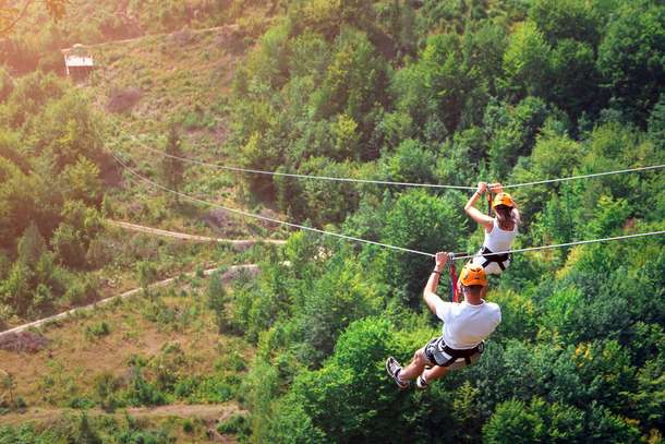 Join a fun ziplining adventure in Kaneohe