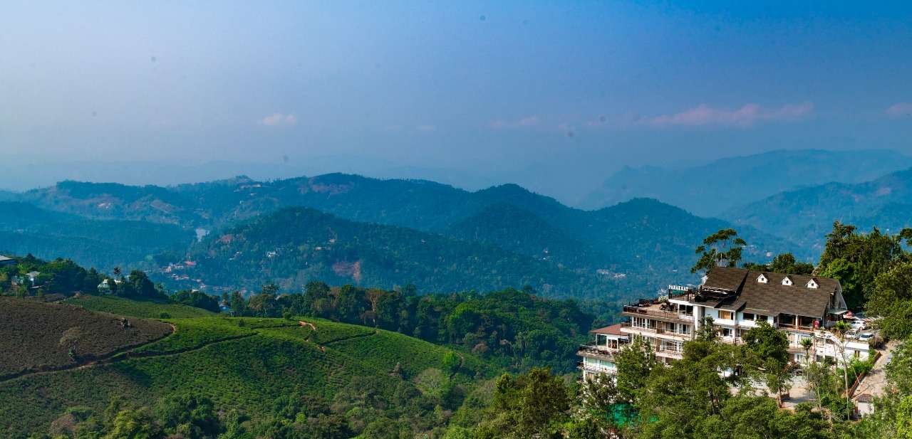 Aerial view of the resort