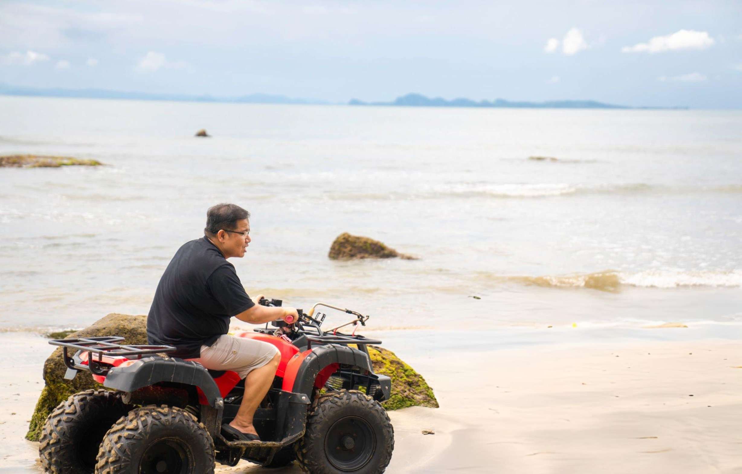 Race along the beach and feel the thrill of every turn