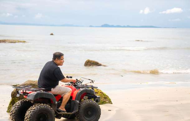 Race along the beach and feel the thrill of every turn