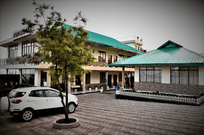 Parking view from, San Nael LA Resort