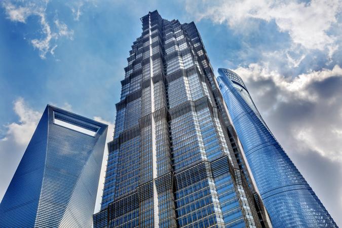 Jin Mao Tower And Skywalk