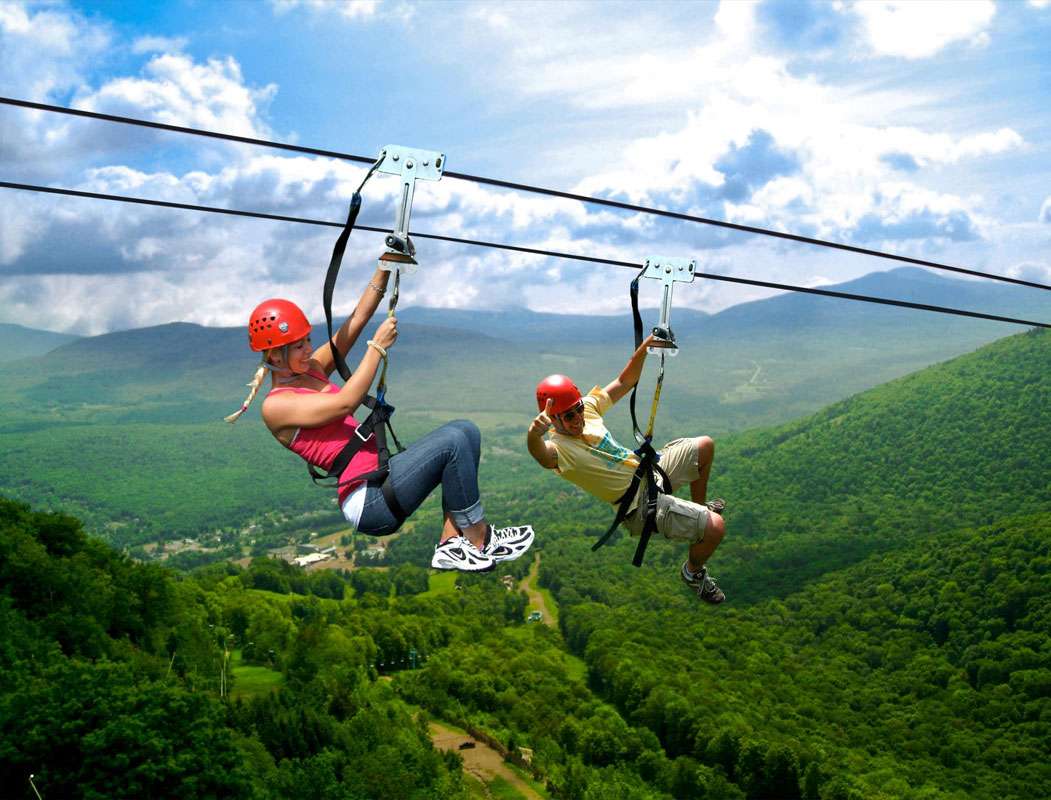 Zip Lining in Dawki, Meghalaya