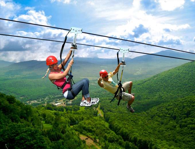 Zip Lining in Dawki, Meghalaya