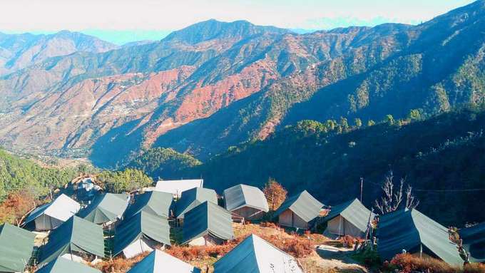 Camping in Dhanolti near Mussoorie