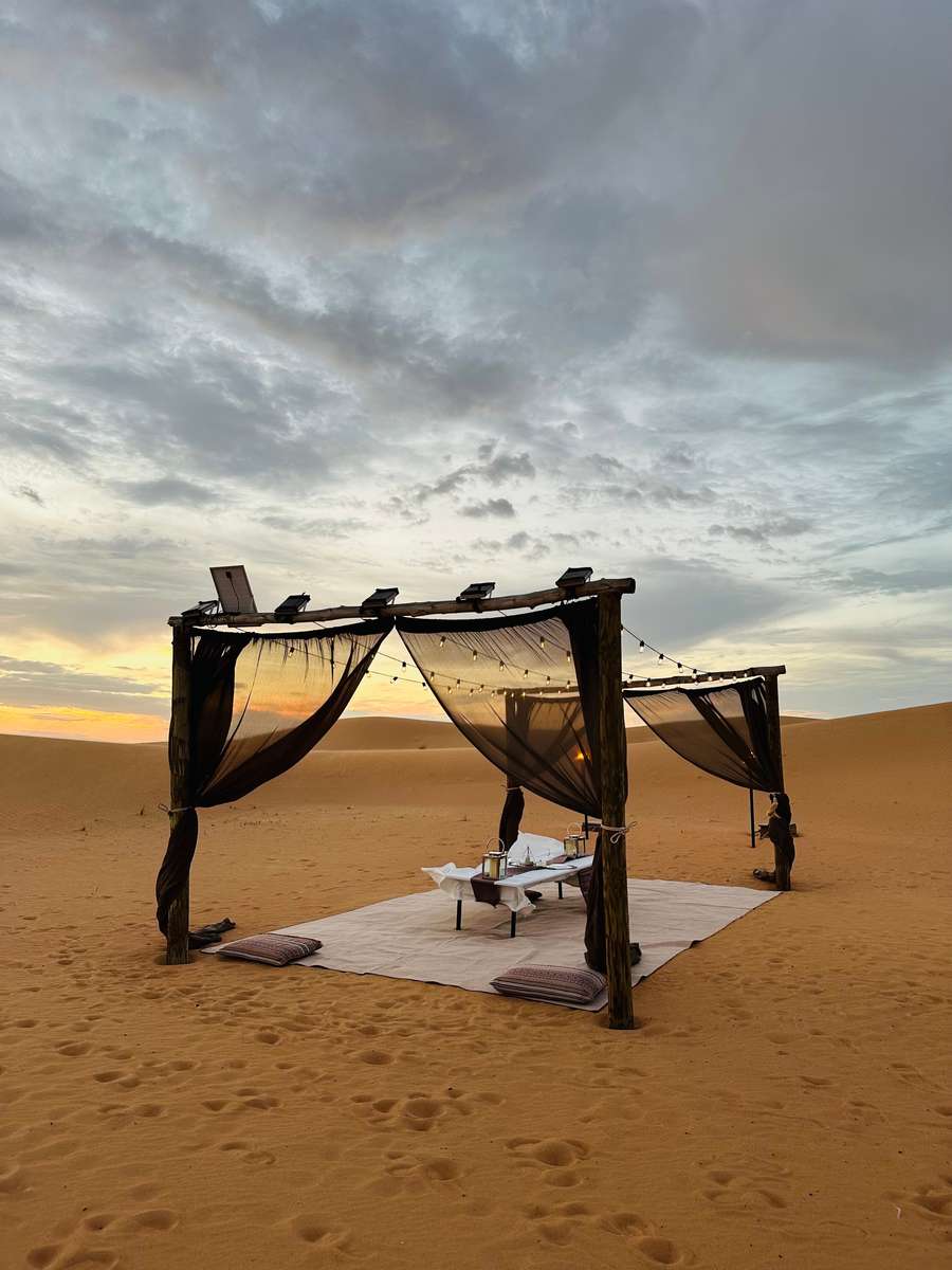 Luxury Candle Light Dinner on Dunes Image