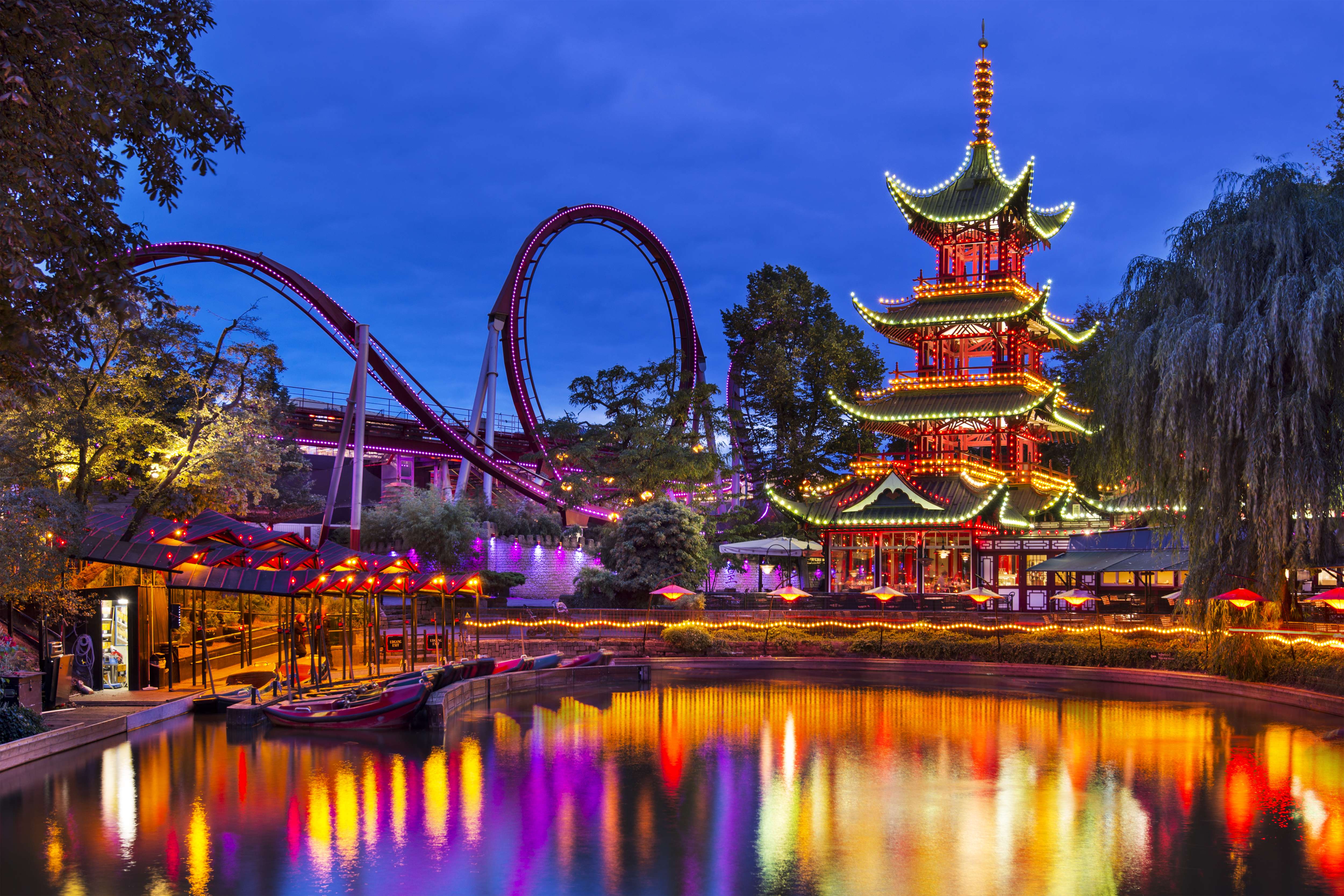 Visit the Tivoli Gardens Amusement Park with your family and friends