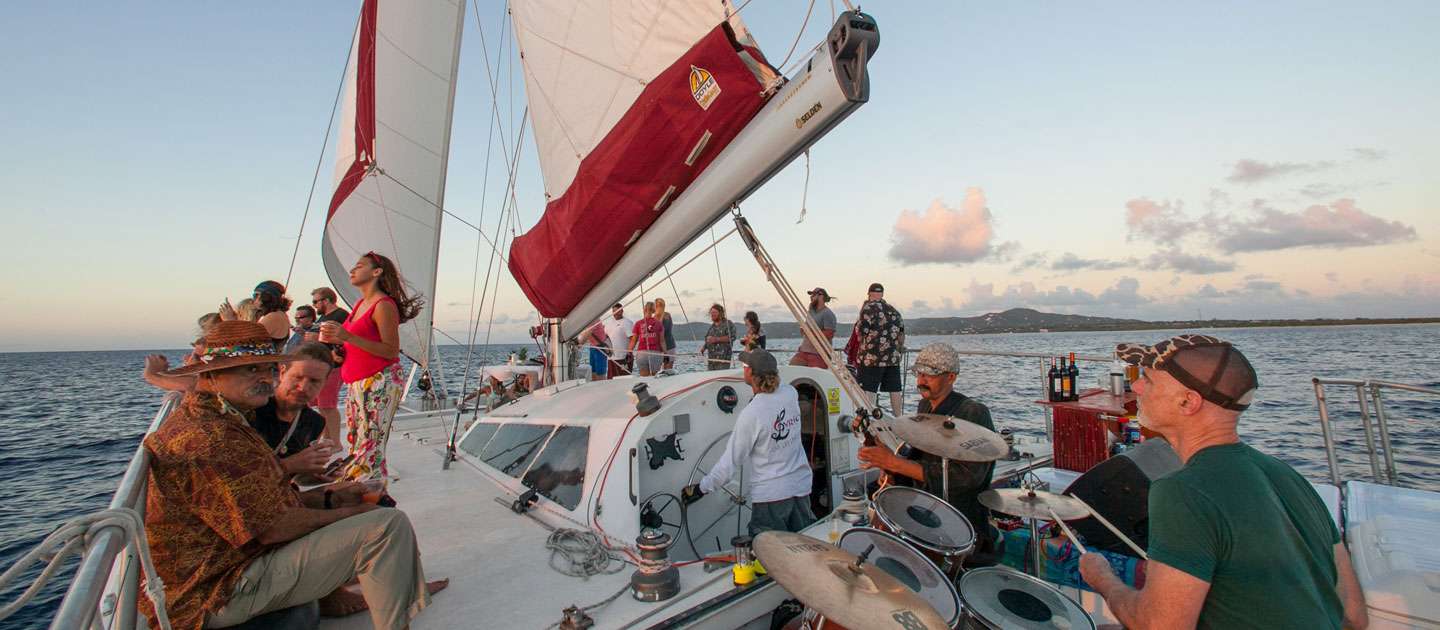 Barcelona Sunset Catamaran Cruise with Live Music Image