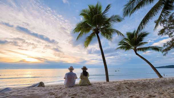 Couple on Radhanagar Beach, Andaman