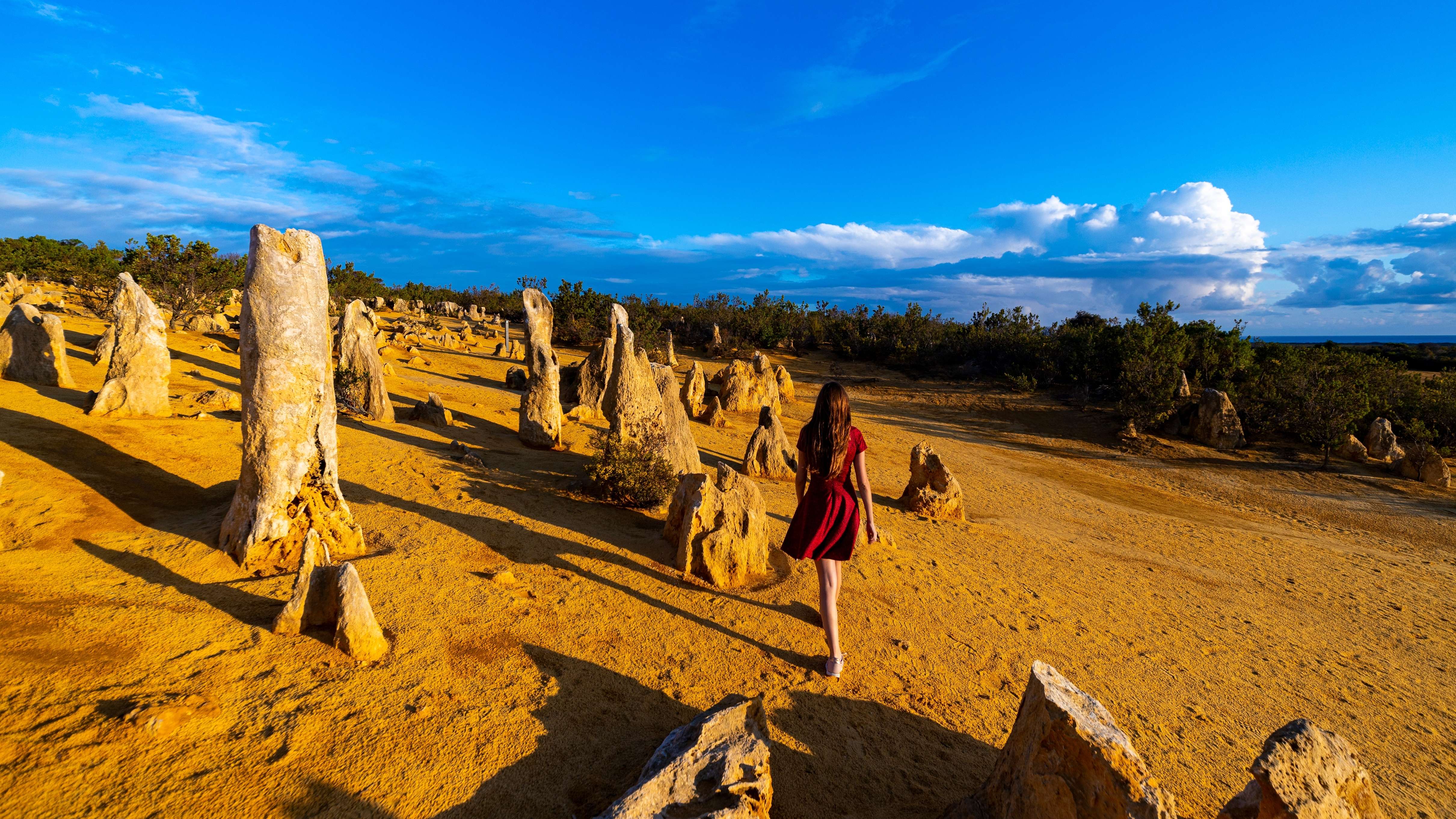 Tourist enjoying at Nambung National Park