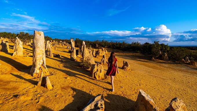 Tourist enjoying at Nambung National Park