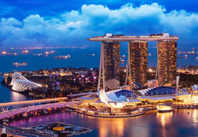 Glittering Singapore Skyline