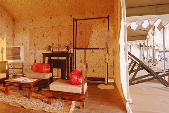 Camping at White Rann of Kutch in Gujarat Image